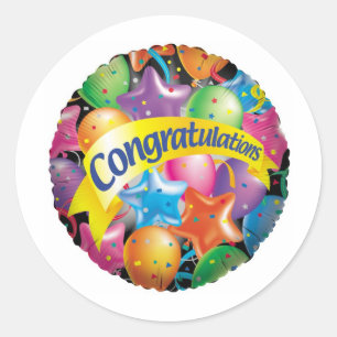 Congratulations.jpg Classic Round Sticker