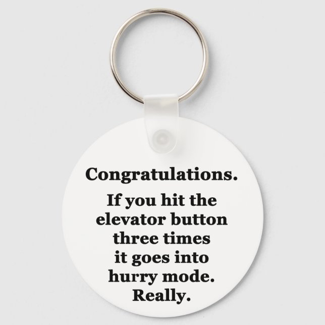 Congratulations Key Ring (Front)