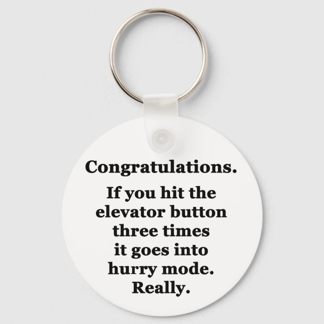Congratulations Key Ring (Front)