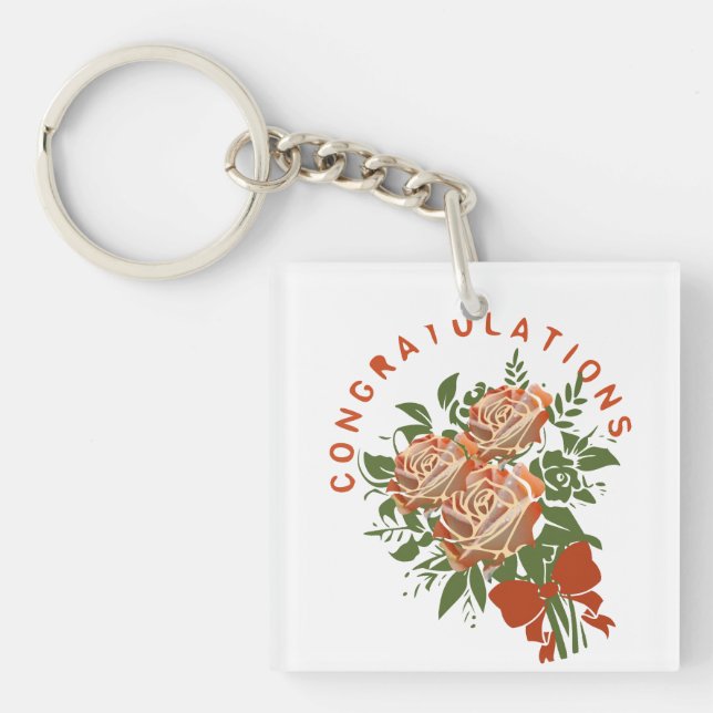 Congratulations Key Ring (Front)