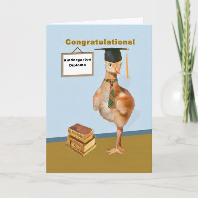 Congratulations, Kindergarten Graduation Card (Front)
