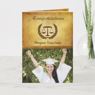 Congratulations Law School Graduate Card