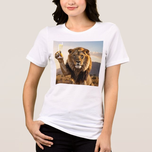 Congratulations Lion Tri-Blend Shirt (Front)