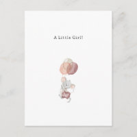 Congratulations Little Mouse New Baby Birth Card