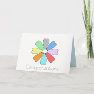 Congratulations Lucky Flower Greeting Card