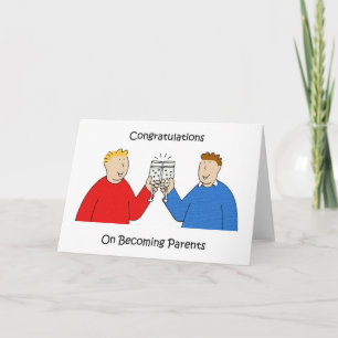 Congratulations male gay new parents. card