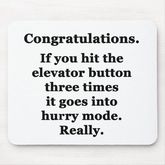Congratulations Mouse Pad (Front)