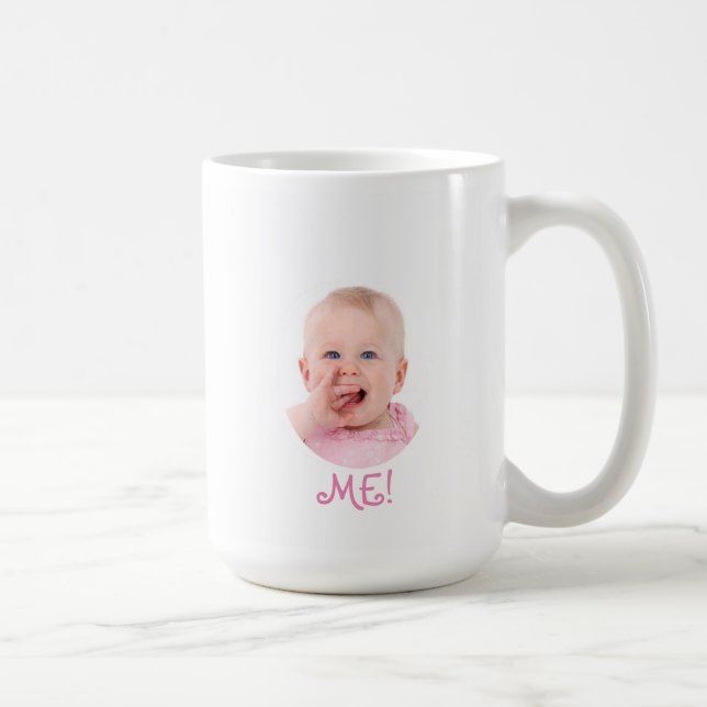 Congratulations Mummy New Baby Photo Template Coffee Mug (Right)