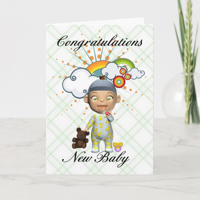 Congratulations new baby gay/lesbian card (Front)
