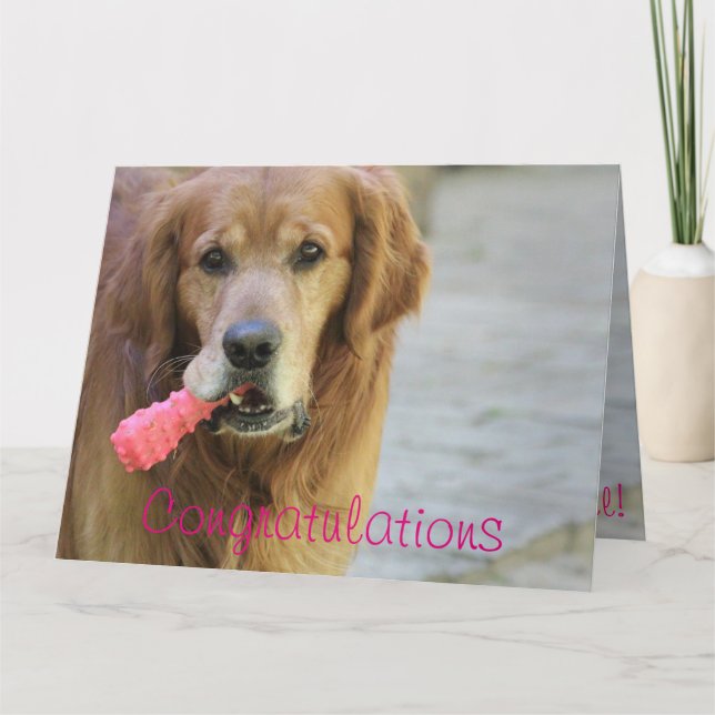 Congratulations New Baby Girl Card (Front)