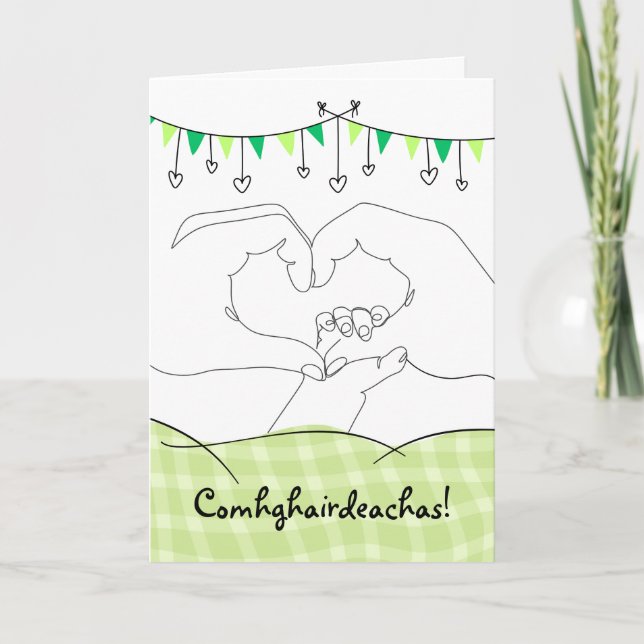 Congratulations New Baby Irish Gaelic Card (Front)