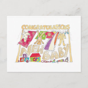 Congratulations - New Baby. Postcard