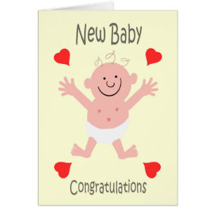 Congratulations New Baby Smiling Cartoon Caricatu