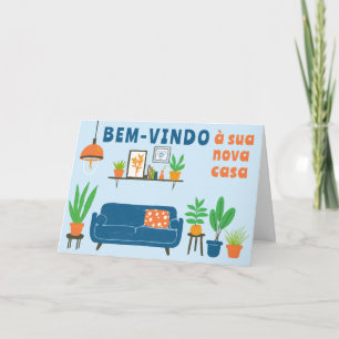 Congratulations New Home Bem-vindo à sua nova casa Card