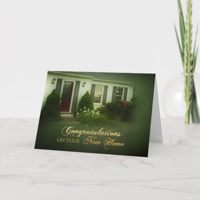 Congratulations - New Home - Card (Front)