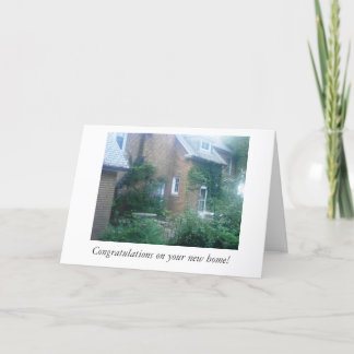 Congratulations/new home card