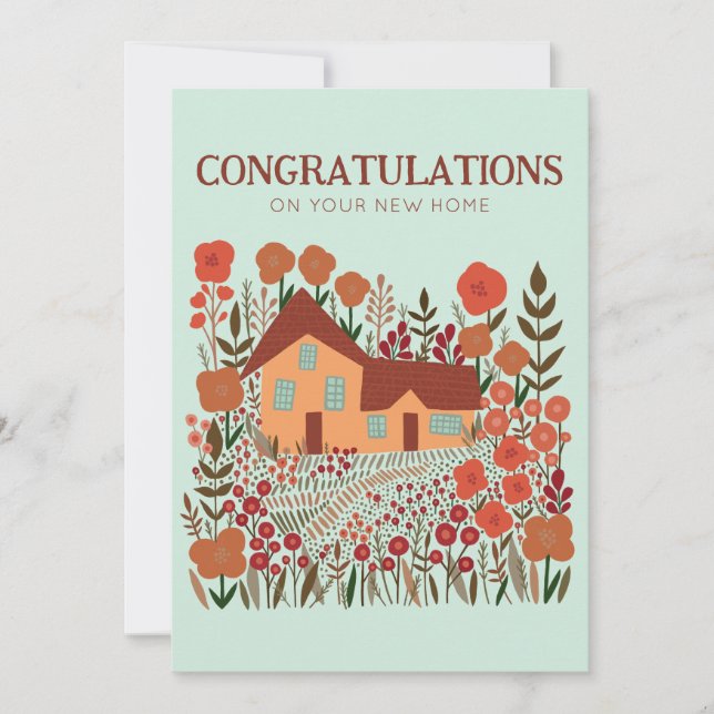 CONGRATULATIONS New Home Housewarming Farmhouse  Card (Front)