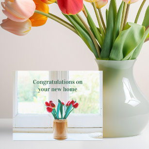 Congratulations New Home Housewarming Floral Card