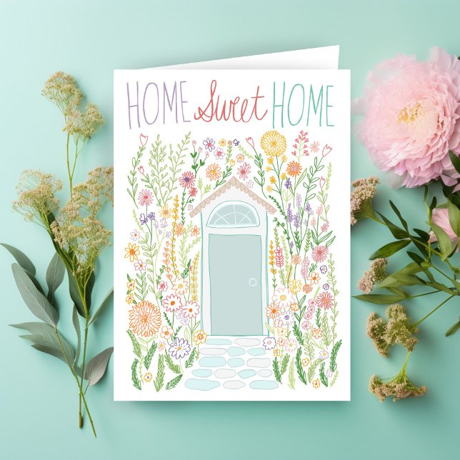 Congratulations New Home Sweet Garden Door Custom Card (Congratulations New Home Sweet Garden Door Custom Card
)