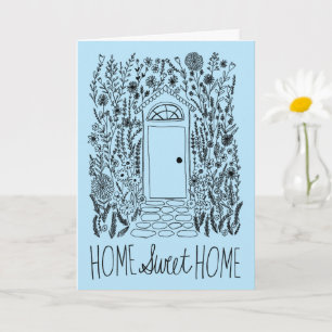 Congratulations New Home Sweet Garden Door Custom Card