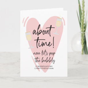 Congratulations New Mr & Mrs Engagement Wedding Card