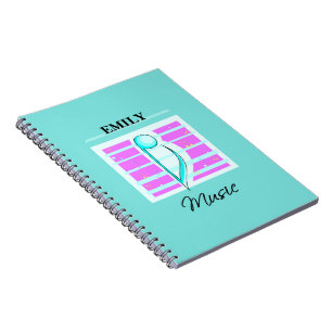 Congratulations Note, Musical Performance Spiral Notebook