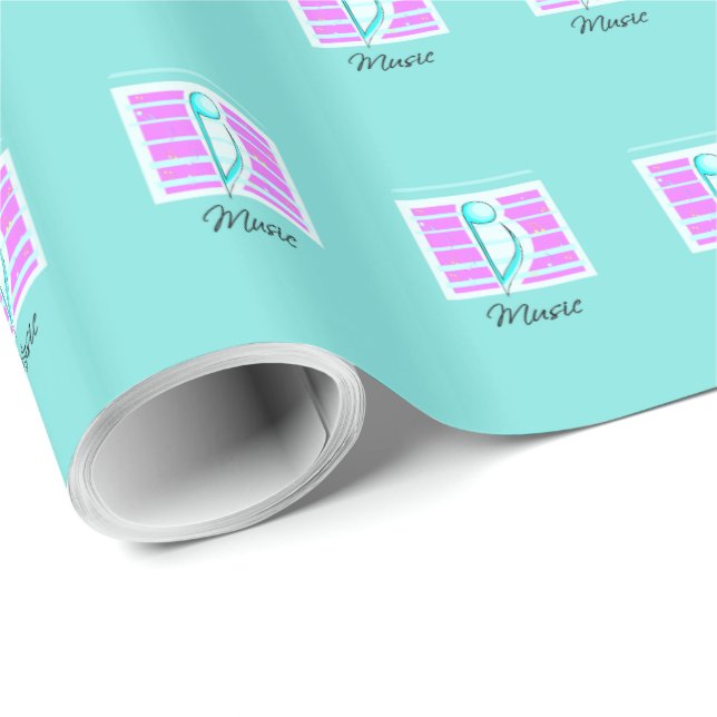 Congratulations Note, Musical Performance Wrapping Paper (Roll Corner)