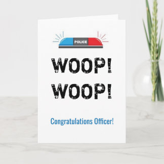 Congratulations Officer Card