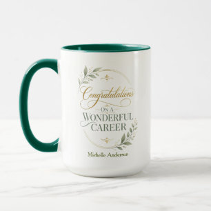 Congratulations On A Remarkable Career Personalise Mug