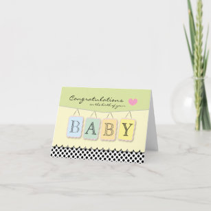 Congratulations on Baby's Birth Greeting Card