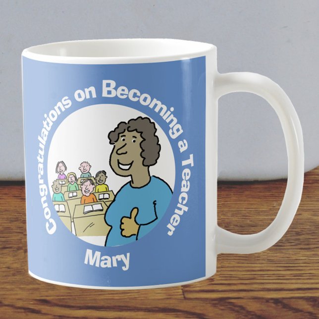 Congratulations on Becoming a Female Teacher Coffee Mug (Creator Uploaded)