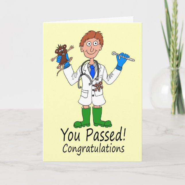 Congratulations on Becoming Qualified as a Vet Card (Front)