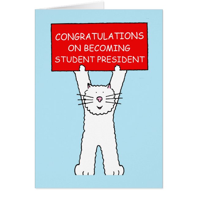 Congratulations on Becoming Student President (Front)