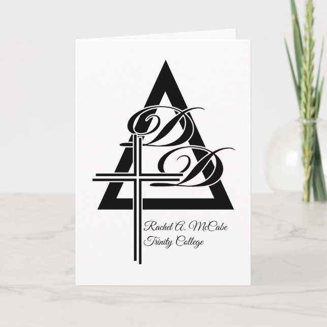 Congratulations on Doctor of Divinity Degree Card (Front)