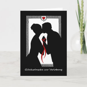 Congratulations on Engagement in German Couple Card