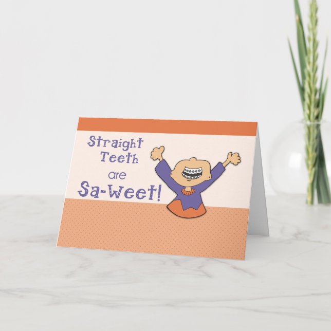 Congratulations on Getting Braces On! Card (Front)