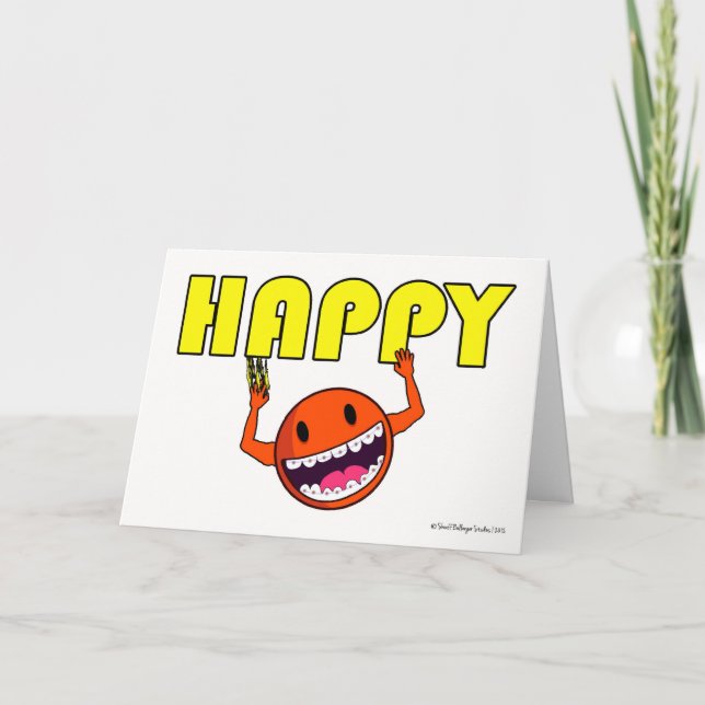 Congratulations on Getting Braces, Stuck on Happy Card (Front)
