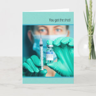 Congratulations on Getting The Covid-19 Vaccine Holiday Card