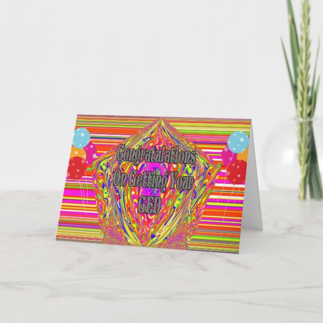 Congratulations On Getting Your GED Card (Front)