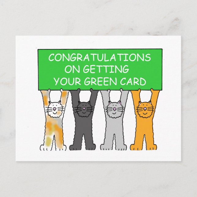 Congratulations on Getting Your Green Card (Front)