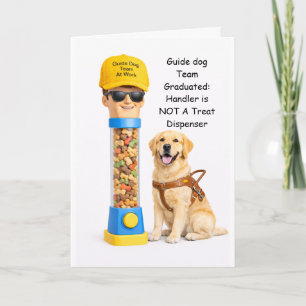 “Congratulations on Graduating as a Guide Dog Team Card
