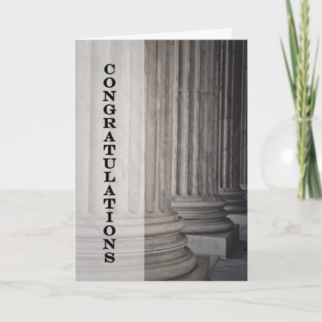 Congratulations on Graduating from Law School Card (Front)