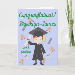 Congratulations on Graduating With Scrolls Card