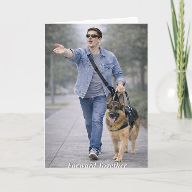 Congratulations on Graduating Your Guide Dog Team  Card (Front)