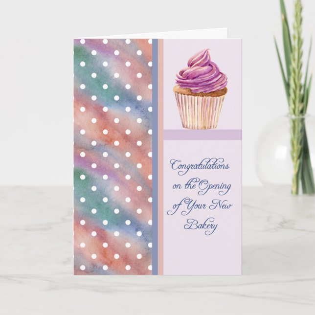 Congratulations on New Bakery Business Card (Front)