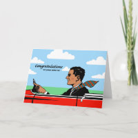 Congratulations on New Car, Sporty Man with Tie