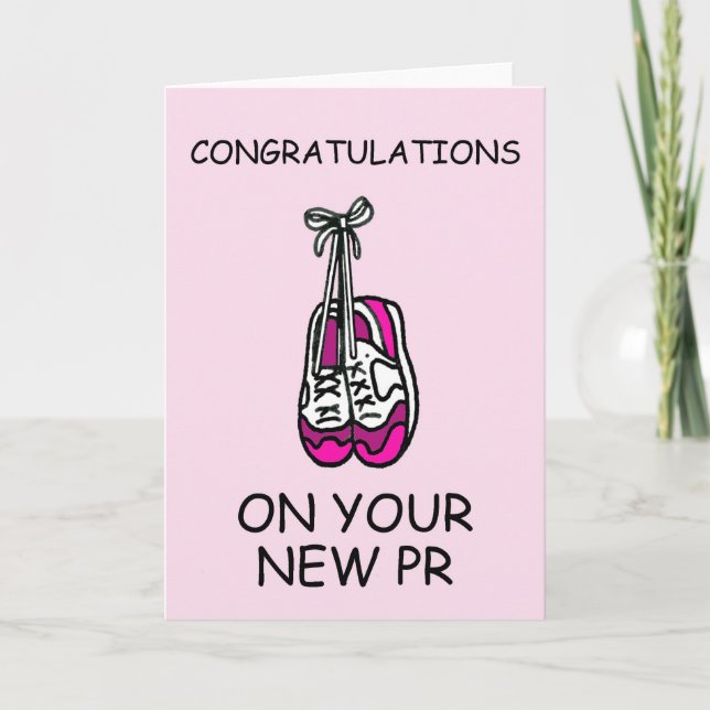 Congratulations on New PR for Runner Card (Front)
