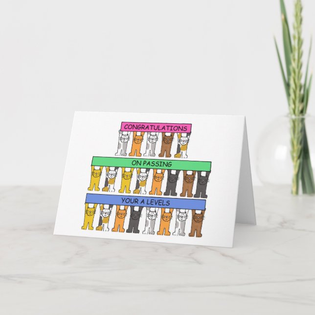 Congratulations on Passing Your A Levels Card (Front)