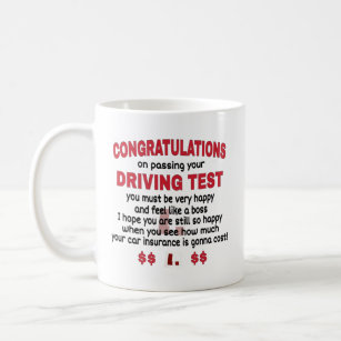   Congratulations on Passing Your Driving Test. Coffee Mug