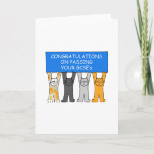 Congratulations on Passing Your GCSE's Card